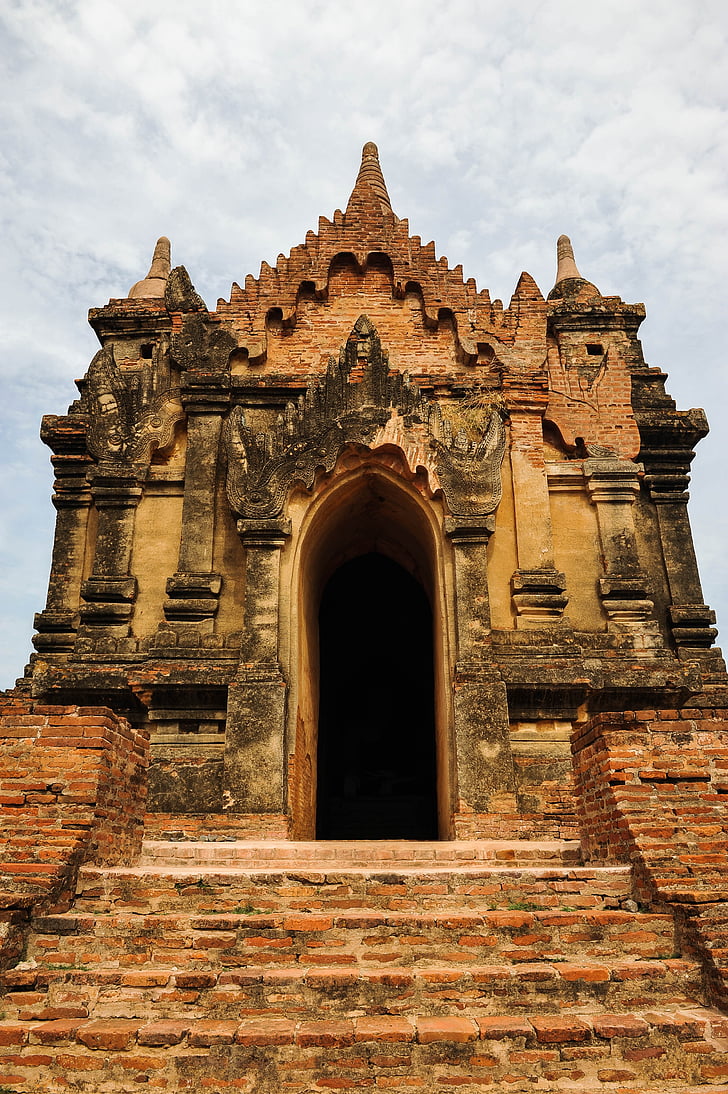 Myanmar, Bagan, Myanmar, Asia, perjalanan, pemandangan, Buddha
