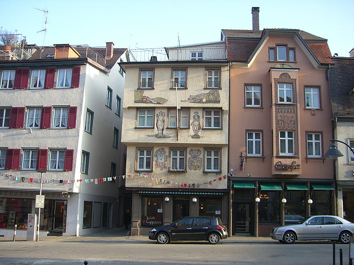 Ravensburg, στο κέντρο της πόλης, του Μεσαίωνα, αγορά