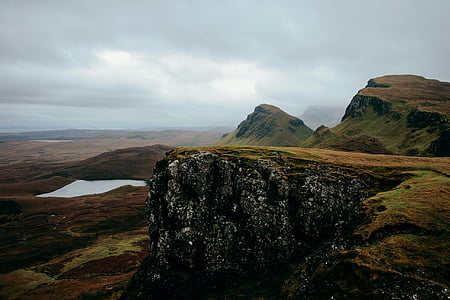 antena, skats, Skotijas kalnieni, kalns, augstiene, ezers, ūdens