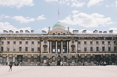 κτίριο, Somerset house, εξωτερικό, Λονδίνο, Αγγλία, αρχιτεκτονική, ορόσημο