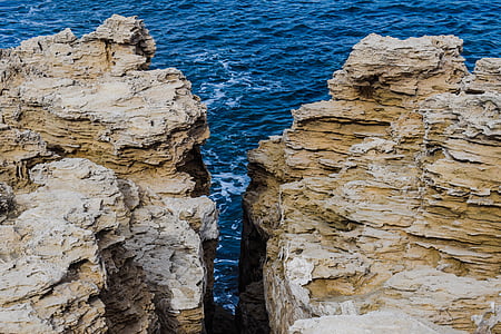 Chypre, greko Cavo, Rock, formation, érosion, géologie, mer