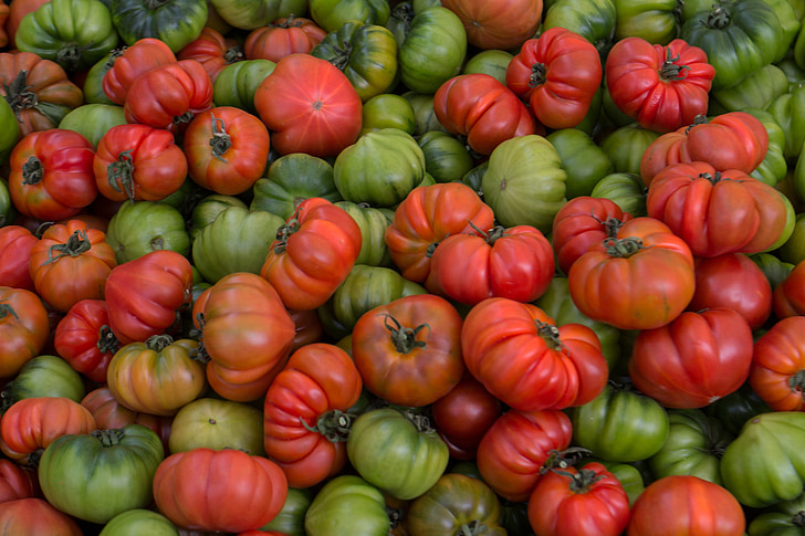 vegetables, market stall, tomatoes