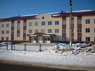 iglino, Baškirské, Doma, budova, Zimní