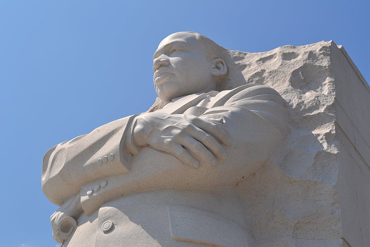 Martí, Luter, rei, Washington, estàtua, escultura, arquitectura