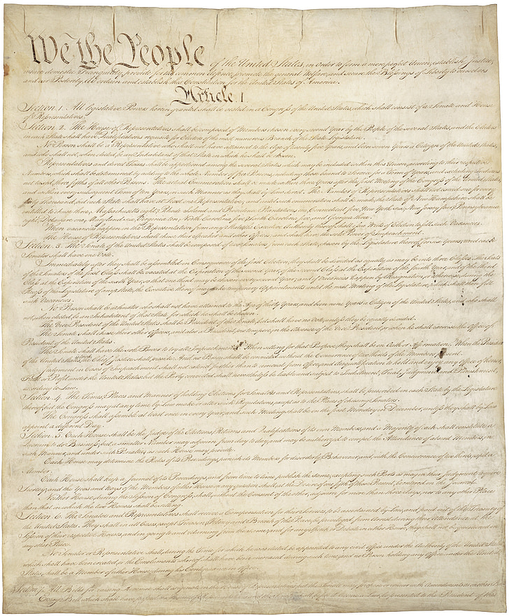 konstitutionen, USA, USA, Amerika, september 17 1787, Federal republik, beställning