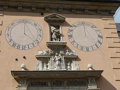 clock, time, sundial, time indicating, hours, pointer, time of