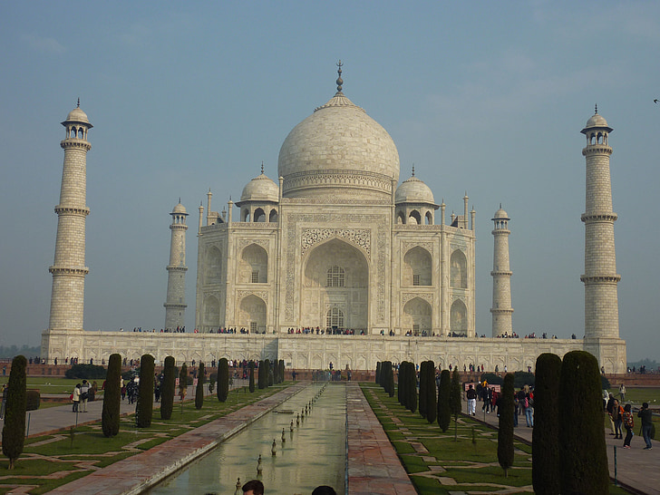 Taj, Mahal, Agra, Indie, Taj mahal, Mauzoleum, Islam