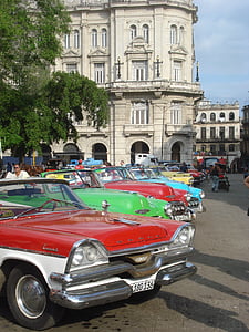 Havana, Vintage Araçlar, arabalar, Renkler, Araba, mimari, eski