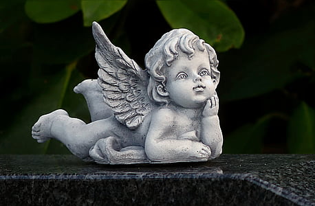 Angel, figur, liggende, Deco, kirkegård, statue, skulptur