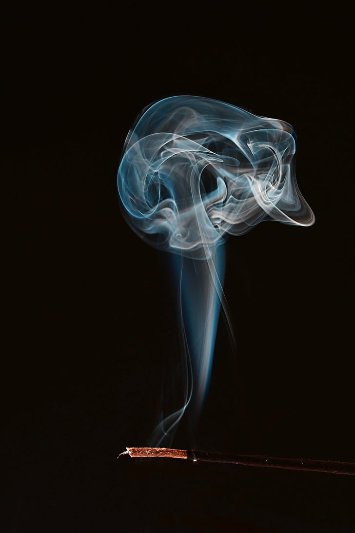 smoke, fire, color, smoking, smoke - physical structure, black background, motion