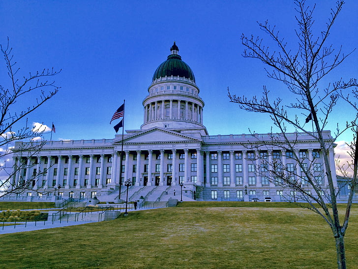 Salt lake city, Capitol, capital, edifício, cúpula, Estados Unidos da América, América