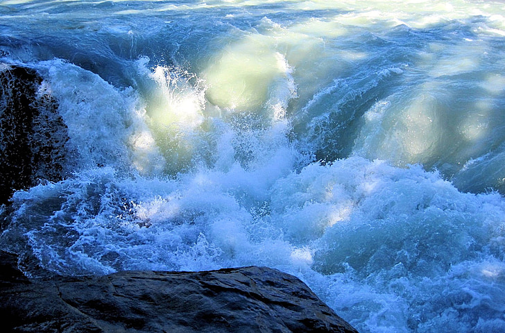 rapide di acqua bianca, Alberta, Canada, natura, tempo libero