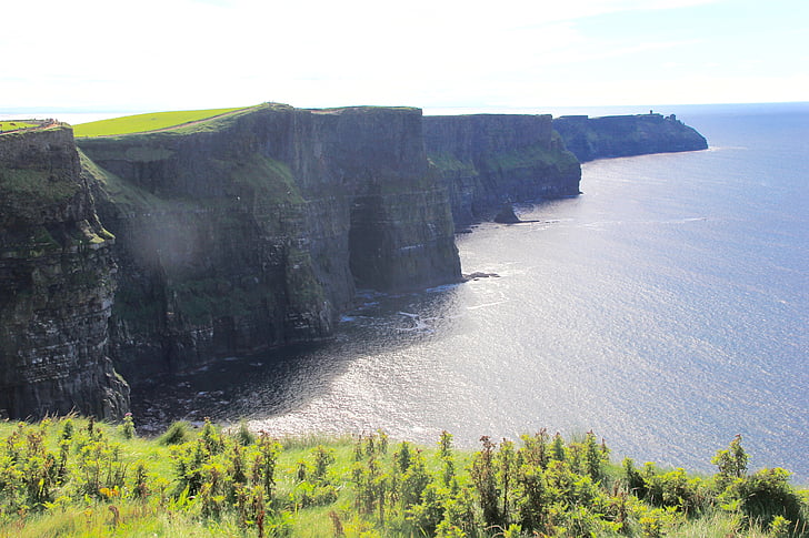 Cliffs of moher, Iirimaa, maastik, Ocean, kalju, maastik, Scenic