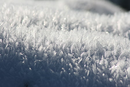 Schnee, Winter, Kälte, weiß, Kristalle, Frost, gefroren