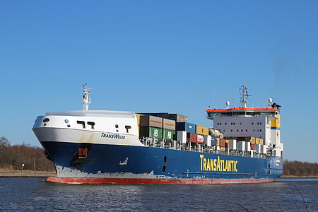 frachtschiff, hajó, teherhajó, Észak-Amerika, nok, teheráru szállítmányozás, szállítás