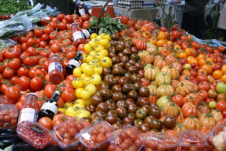 tomaat, rood, voedsel, gezonde, plantaardige, natuurlijke, RAW