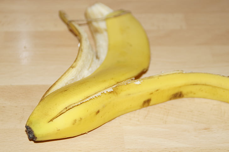 kora od banane, banana, prazan, jede, ostalo, otpada, ljuska