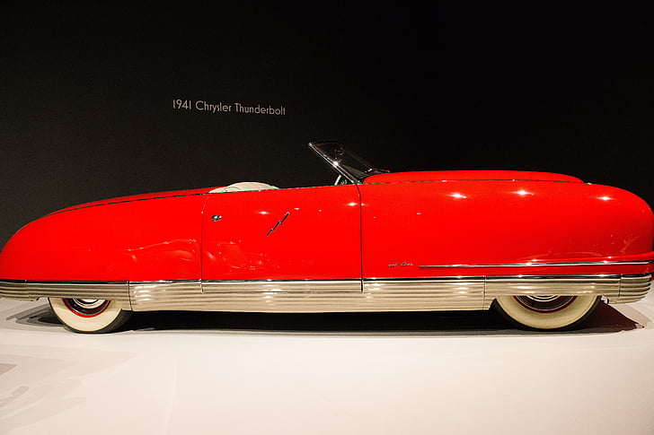 Auto, 1941-Chrysler-thunderbolt, Art-Deco-, Automobil, Luxus, Retro-Stil, Old-fashioned