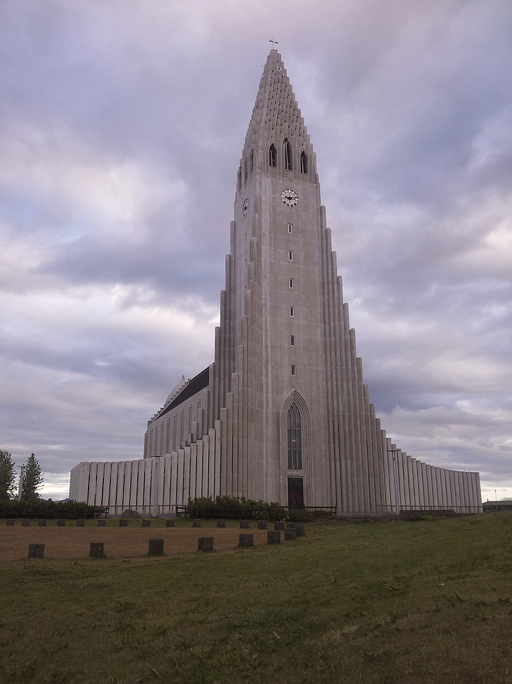 hallgrimskirkja, 교회, 아이슬란드, 레이캬비크