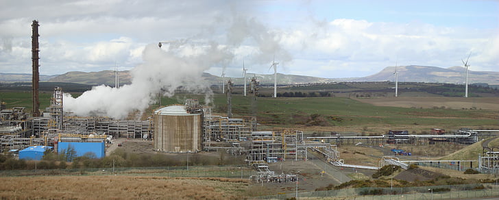 petrochemical plant, refinery, chemical plant, industry
