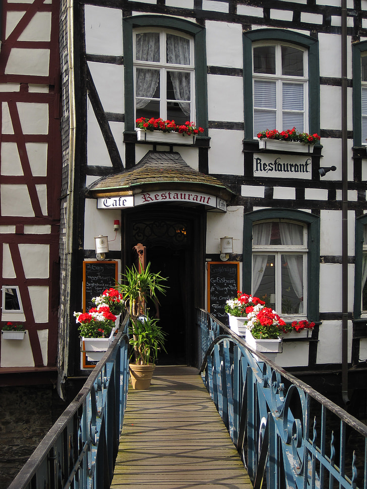 fachwerkhaus, lãng mạn, Monschau