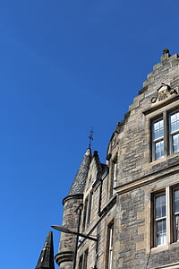 facciata, Viaggi, Scozia, blu, cielo, costruzione, storia