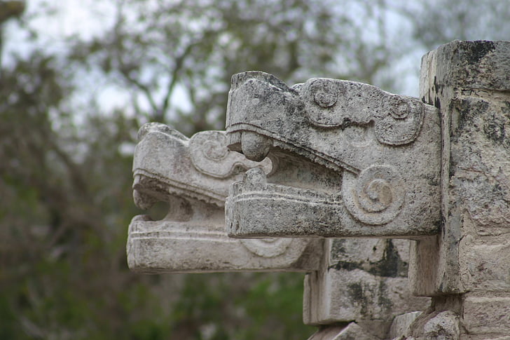 Майя, Мексика, руины, Архитектура, камень, старое здание, традиционные