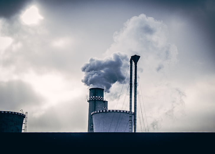 chimney, environmental damage, factory, global warming, industrial, industry, pollution