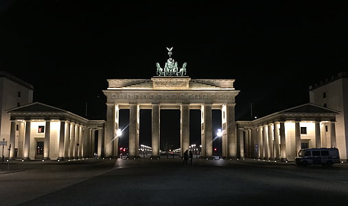 Berlin, Tyskland, Europa, Brandenburg gate, Berlinmuren, staden, monumentet