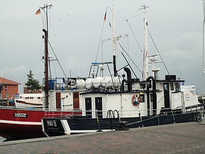 Heiligenhafen, Baltičko more, Obala, brodovi, ribarski brodovi, Gata, čarter plovila