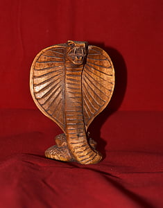 Cobra, legno, serpente, Figura, Holzfigur, intaglio, intagliare