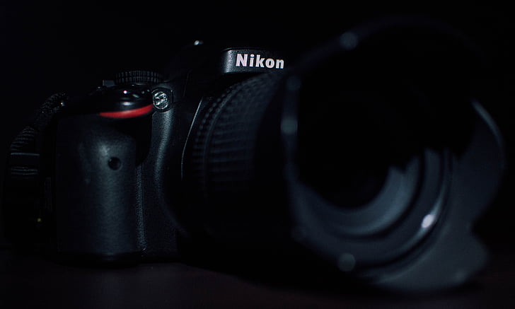 càmera, Nikon, fotografia, digital, portàtil, òptica, obturador