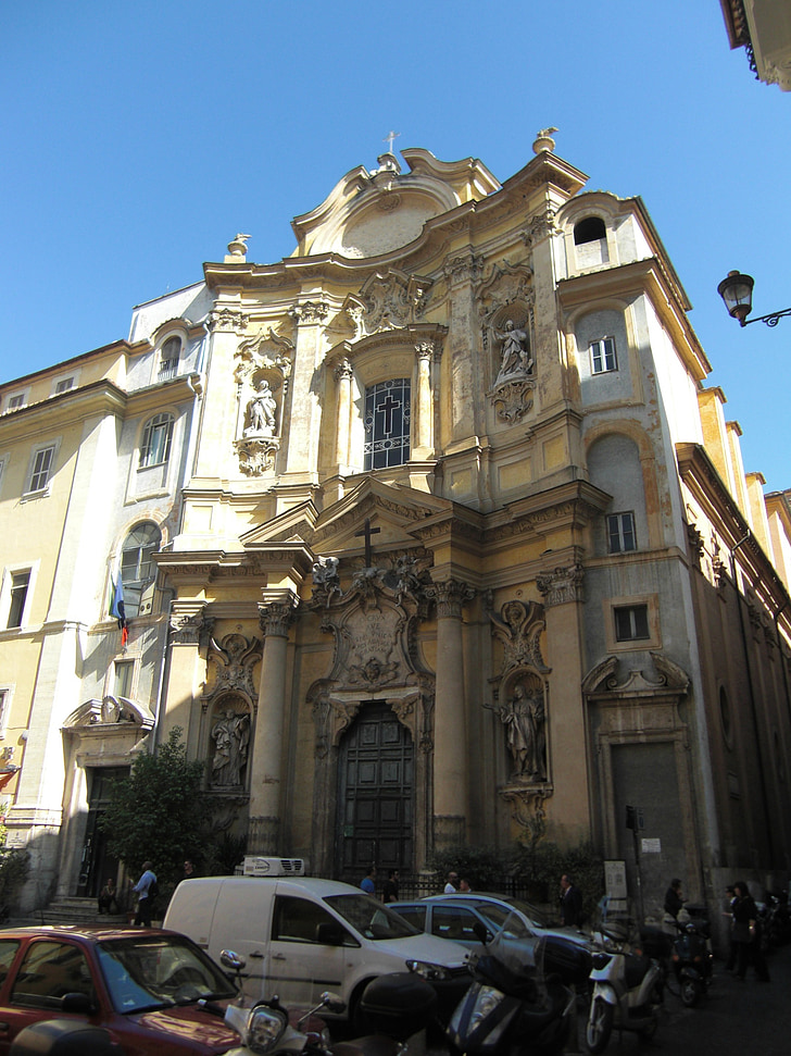 Rome, Italië, kerk, gebouw, het platform, Europa, Straat