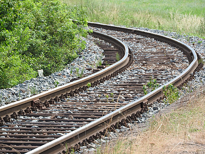 track, railway, railroad Track, transportation, steel, train, direction