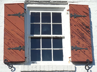 ventana, persianas, Inicio, Casa, arquitectura, edificio, fachada
