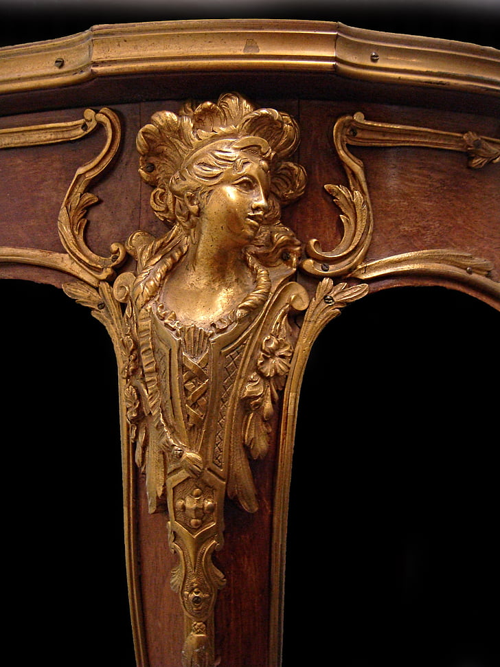 mobili, Luigi xvi, piedi, Guéridon, tavolo, bronzo, oggetto d'antiquariato