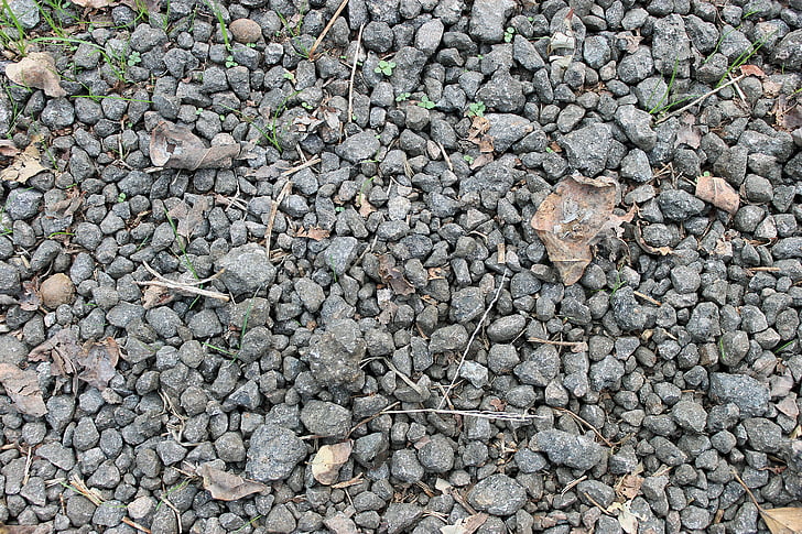 štěrk, oblázky, půda, textura, materiál