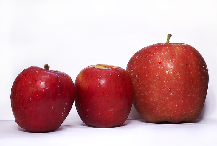 jablká, ovocie, jedlo, zdravé, organické, čerstvé, prírodné