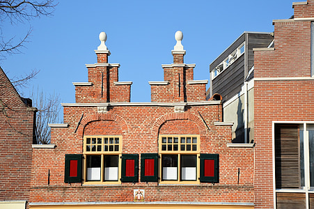 monumental, casas, historia, tradición, Holandés, Holanda