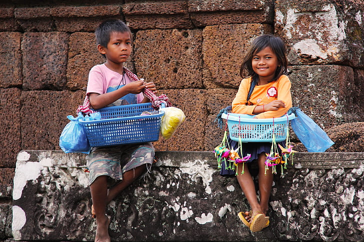 local, children, selling, souvenirs, travel, antique, old