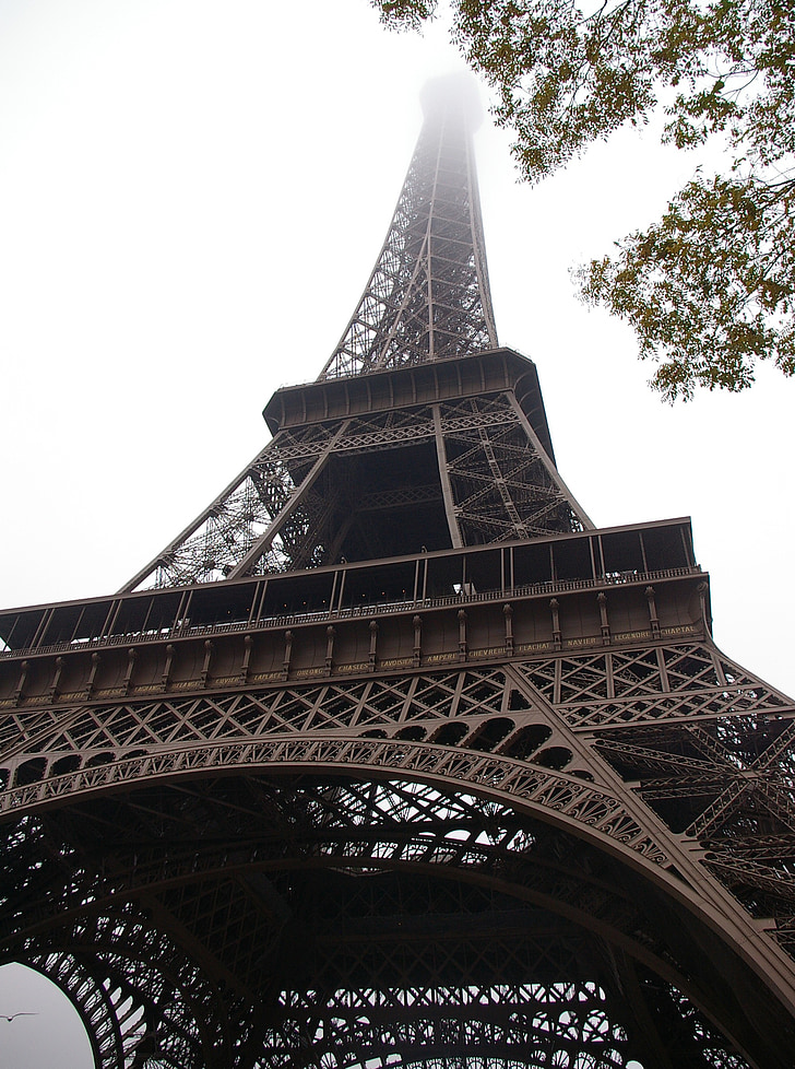 Paryż, mgła, Europy, Francja, Wieża, Expo, listopada