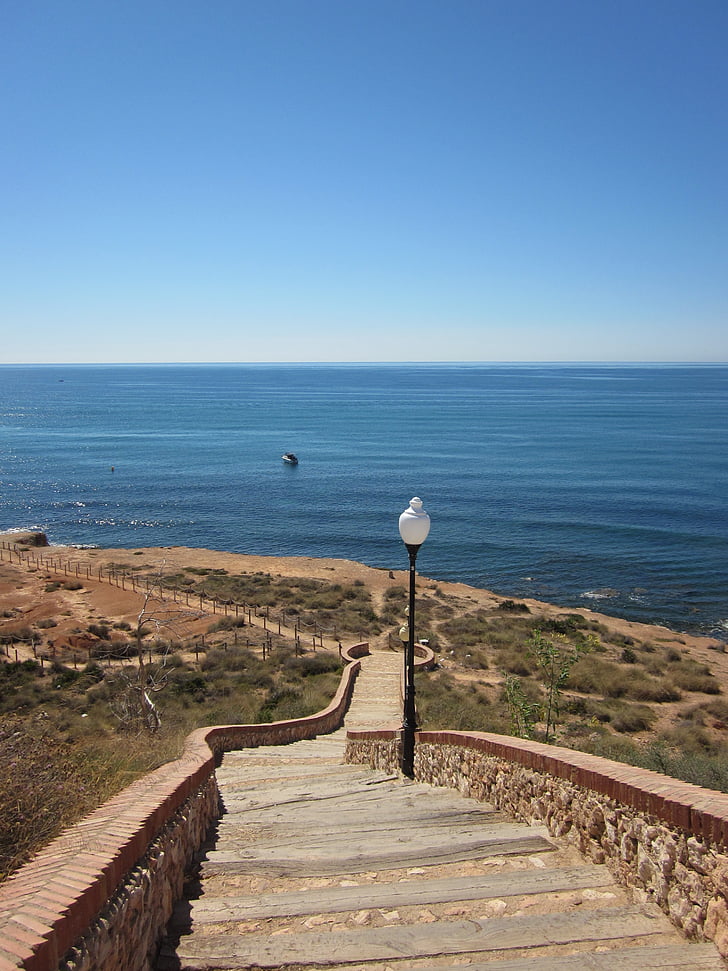 táj, tenger, Sky, Cabo roig, tengerparti séta