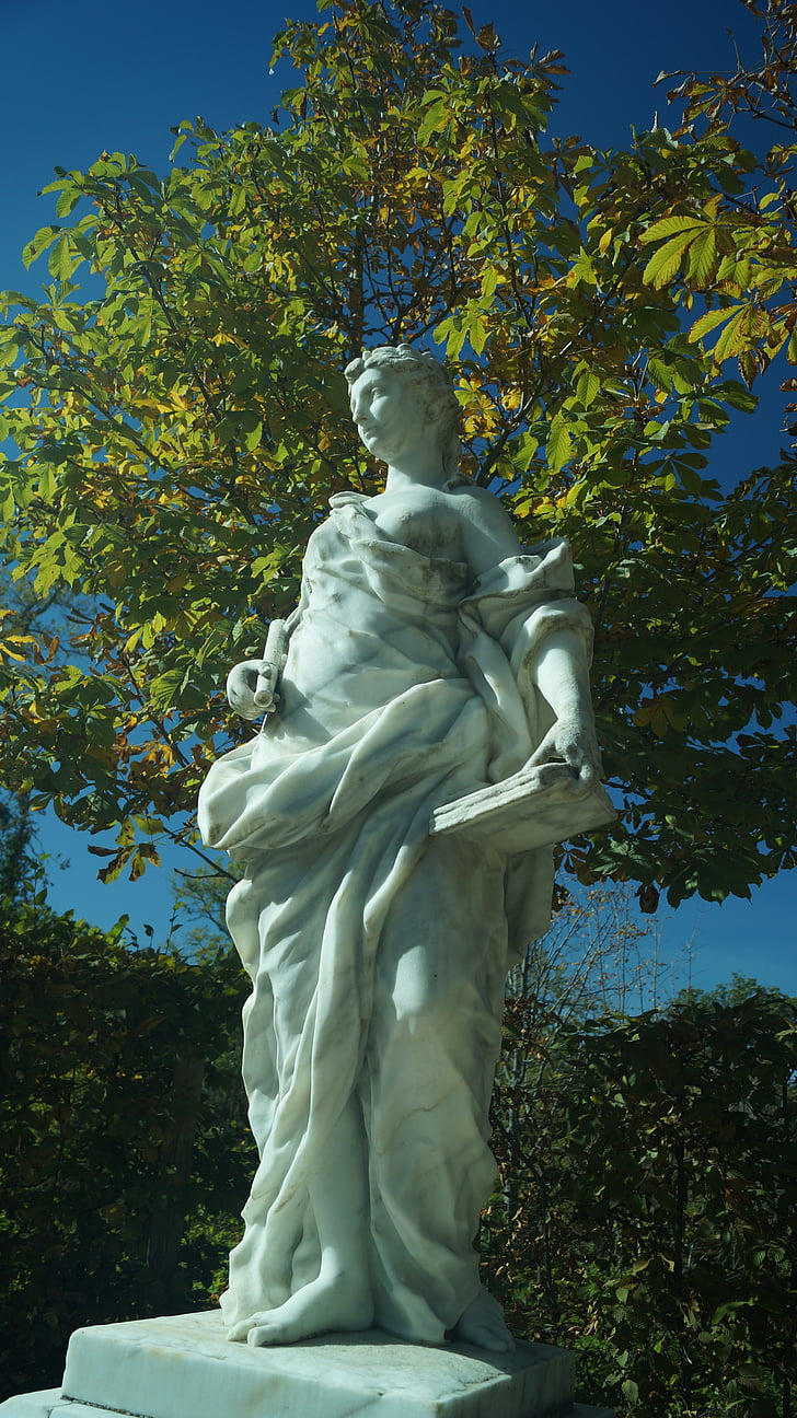 statue de, jardins, ferme, Segovia, sculpture