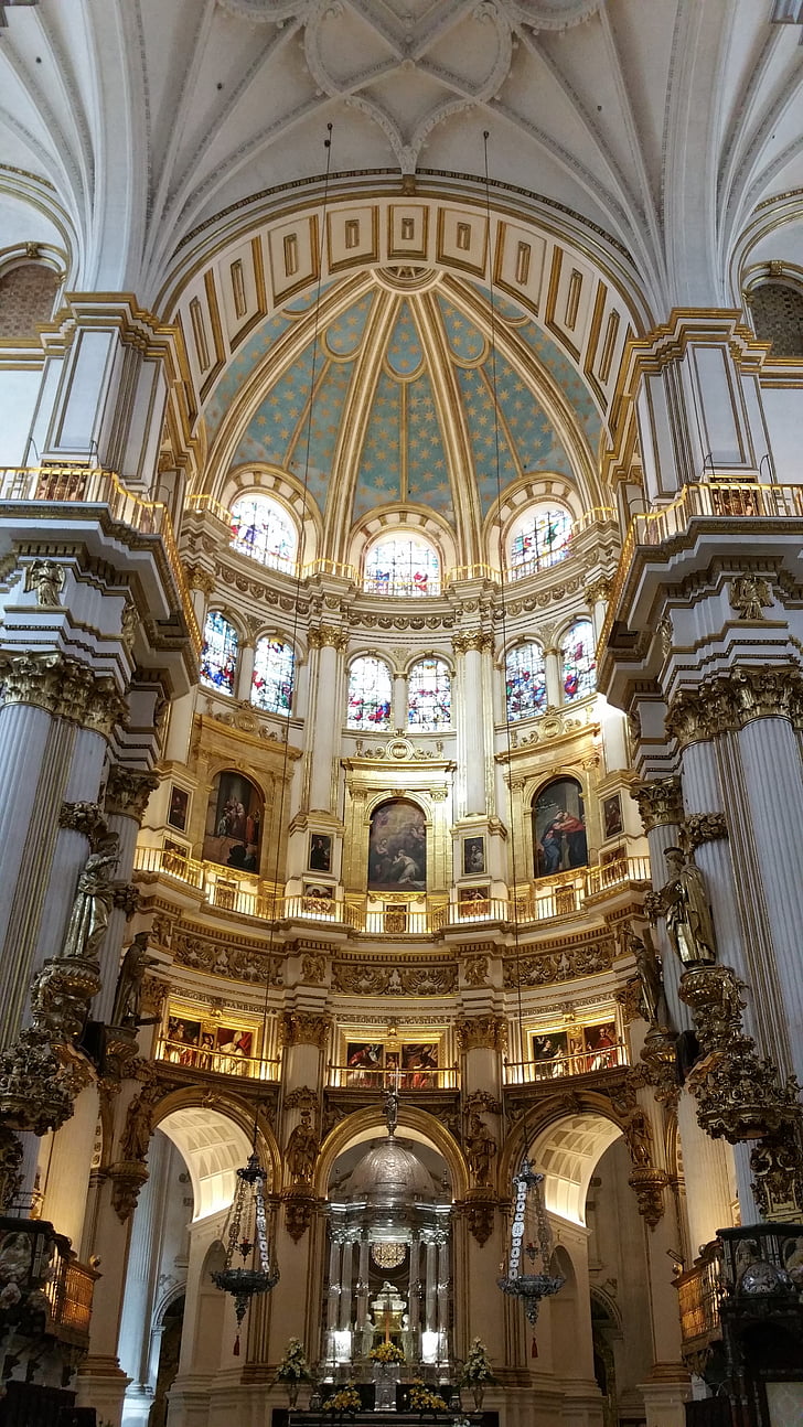 granada cathedral, cathedral of the incarnation, cathedral, granada, andalusia, church