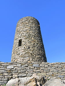 Torre, kámen, středověké, Vernazza, Cinque terre, Ligurie, Itálie