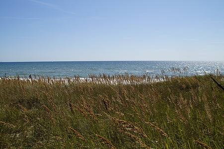 Duna, paisaje de la duna, hierbas, mar, Océano, Mar Báltico, Lago