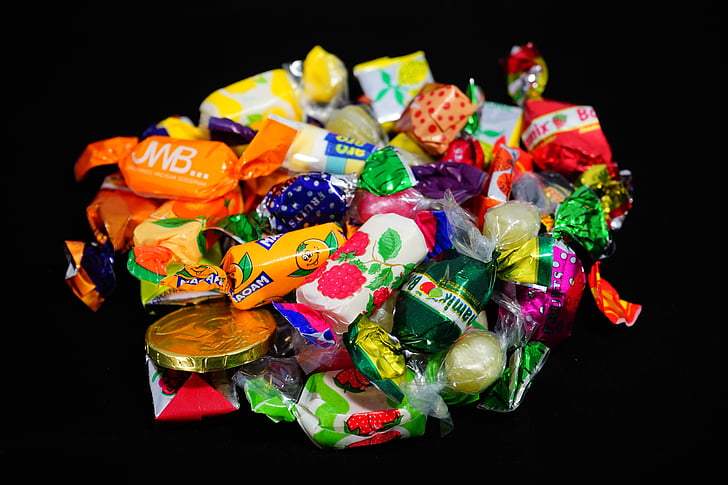 bomboane, parte din dulciuri, trata, produse de cofetărie, suge bomboane, colorat, culoare