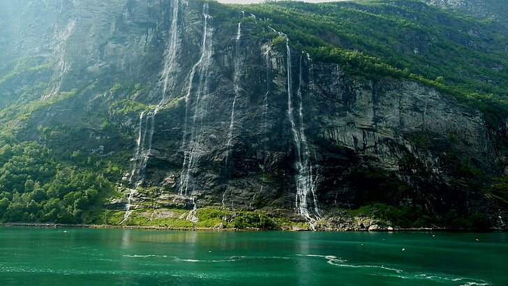 Norge, krydstogt, Fjord, landskab