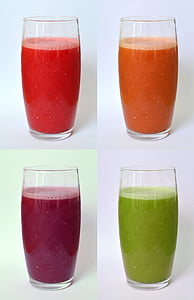 ガラス, ジュースのグラス, ジュース, ドリンク, 赤, ガラスを飲む, ガラス材料