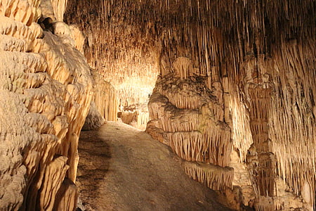 estalactites, caverna, caverna de estalactite, covil do dragão, místico, Mallorca